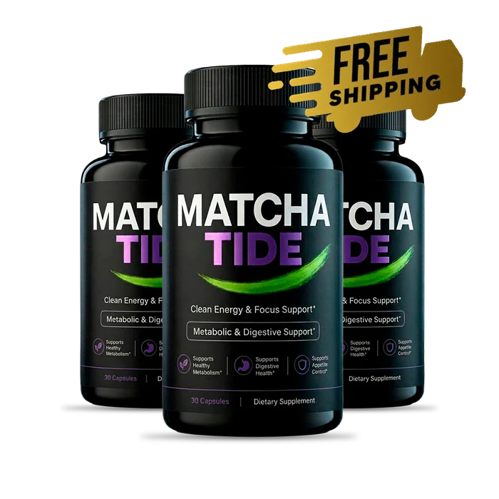MatchaTide gut and metabolism support capsules, three-bottle pack